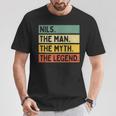 Nils The Man The Myth The Legend面白い名言 Tシャツ 面白い贈り物