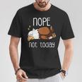 Nope Not Todayleeping American Bald Eagle Nap Early Bird Tシャツ 面白い贈り物