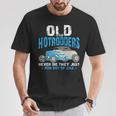 Old Hotrodders Never Die They Just Run Out Of Gas 米国車 ホットロッド Tシャツ 面白い贈り物