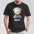 Oso Marinero Para Niños Niñas Niños Camiseta unisex Regalos divertidos