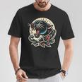 Panther トラディショナル タトゥー アーティスト インク入り タトゥー入り Tシャツ 面白い贈り物