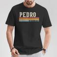 Pedro Retrointage Hombres Niños Niños Nombre Camiseta unisex Regalos divertidos