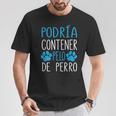 Perros Podría Contener Pelo De Perro Dueño De Perro Camiseta unisex Regalos divertidos