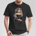 Pinup Girl ジュークボックス レコード音楽プレーヤー ヴィンテージ Tシャツ 面白い贈り物