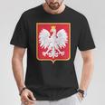 Polonia Eagle Escudo De Armas Polska Familia Polaca In Mangas Camiseta unisex Regalos divertidos