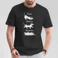 Posetretchavasanaジャック・ラッセル・テリア犬 長袖tシャツ Tシャツ 面白い贈り物