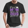 Proud Mom Of A 2026 Graduate Senior 2026 Purple Gold Vibes T-Shirt Personalized Gifts