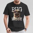 Pug Daddyパグパグパグパグパグパグお父さん犬お父さん父の日甘いパグパグお父さん Tシャツ 面白い贈り物
