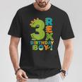 Rawr I'm 3 Three Rex Dinosaur 3Rd Birthday Boy Party Tシャツ 面白い贈り物