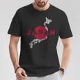 Recuerdo De Bandera Y Mapa Japonés Japón Camiseta unisex Regalos divertidos