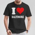 Red Heart I Love Baltimore Tシャツ 面白い贈り物