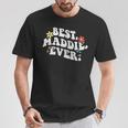 Retro Groovy Best Maddie Ever ファーストネーム 母の日 女の子 Tシャツ 面白い贈り物