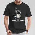 Rétro Raton Laveur Rock Musique Cadeau Homme Enfant Drôle Raton Laveur T-Shirt Cadeaux drôles