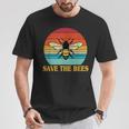 Save The Bees レトロスタイル 気候変動ave The Queen Tシャツ 面白い贈り物