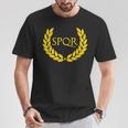 Spqrパープルローマ帝国 Tシャツ 面白い贈り物