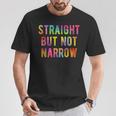 Straight But Not Narrow レインボー Lgbtq Ally Tシャツ 面白い贈り物