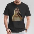 Thinking Monkey Meme Tシャツ 面白い贈り物