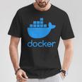 Twoided Docker ソフトウェアプログラミングと開発 Tシャツ 面白い贈り物