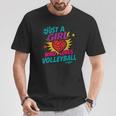 Volleyball Comic Book Art Just a Girl Who Loves Volleyball T-Shirt Unique Gifts Volleyball Comic Book Art Just a Girl Who Loves Volleyball T-Shirt Unique Gifts