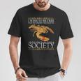 I Wish To Be Free ロブスター 日本語 Tシャツ 面白い贈り物