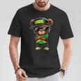 Yardie ジャマイカ ベア ジャマイカ国旗 ジャマイカの服 長袖tシャツ Tシャツ 面白い贈り物