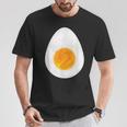 おかしなゆで卵 かわいい 朝食 食通 皮肉なユーモア ミーム Tシャツ 面白い贈り物