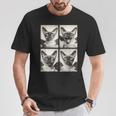 おもしろい 吸血鬼 シャム猫 コウモリのコスチューム 猫 ハロウィン Tシャツ 面白い贈り物