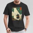 おもしろい 日本猫誘拐 エイリアン Ufo ギター ウクレレ 音楽 Tシャツ 面白い贈り物