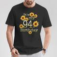 かわいいひまわり 94歳の誕生日 94歳の誕生日 Tシャツ 面白い贈り物