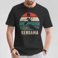 けん玉トス レトロサンセット けん玉 スピリット・オブ・ケンダマ Tシャツ 面白い贈り物