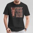 なぜ顔が長いのか Why The Long Face Tシャツ 面白い贈り物