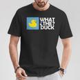 なんてアヒル なんてアヒルの面白いtシャツ Tシャツ 面白い贈り物