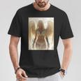 にセクシーな天使の女の子 ホットブロンドエンジェルピンナップガール Tシャツ 面白い贈り物