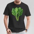 ほうれん草 野菜モチーフ 庭 ほうれん草 Tシャツ 面白い贈り物