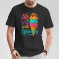 アイスクリームスクープ ジェラート好き フローズンヨーグルト アイスクリーム Tシャツ 面白い贈り物