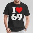 アイラブハート 69 シックスティナイン Tシャツ 面白い贈り物