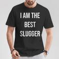 アイ・アム・ザ・ベスト・スラッガー 長袖tシャツ Tシャツ 面白い贈り物
