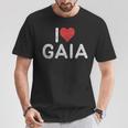 アイ・ラヴ・ガイア Tシャツ 面白い贈り物