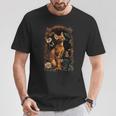 アビシニアン 猫 花 Tシャツ 面白い贈り物