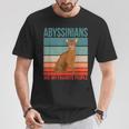 アビシニアン私の好きな人たち 子猫猫の飼い主 アビシニアン Tシャツ 面白い贈り物