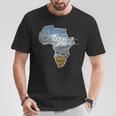 アフリカ ツーリング ツインバイク ナチュラル オフロードバイク Tシャツ 面白い贈り物
