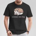 アメフクラガエル おもしろ ゆるかわ かわいい ギフト 理系 カエル Tシャツ 面白い贈り物