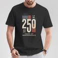 アメリカ250周年記念 愛国心が強い7月4日 250年 長袖tシャツ Tシャツ 面白い贈り物