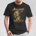 アメリカンインディアン ネイティブ服 伝説のバイクギフト Tシャツ 面白い贈り物