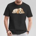 アメリカン・コッカー・スパニエル シンプルデザイン Tシャツ 面白い贈り物