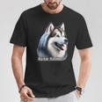 アラスカン・マラミュート犬 Tシャツ 面白い贈り物