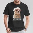アルママ かわいい アルパカ ママ ダジャレ ラマ プレママ 家族 マタニティ 動物 Tシャツ 面白い贈り物