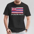 アロハのハワイ州旗 Tシャツ 面白い贈り物