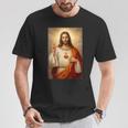イエスの聖心カトリックキリスト教宗教デザイン。 Tシャツ 面白い贈り物