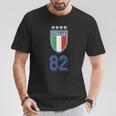 イタリア 1982 ワールドカップ サッカー ヴィンテージ クレスト グラフィック Tシャツ 面白い贈り物